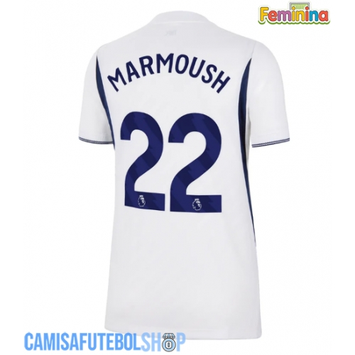 Camisa de time de futebol Tottenham Hotspur Omar Marmoush #22 Replicas 1º Equipamento Feminina 2026-27 Manga Curta